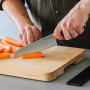 Kitchen Aid Cuchillo 18cm de Acero Inoxidable con Protector y Mango Negro Santoku