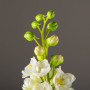 Flor Delphinium de Plástico Blanco Haus