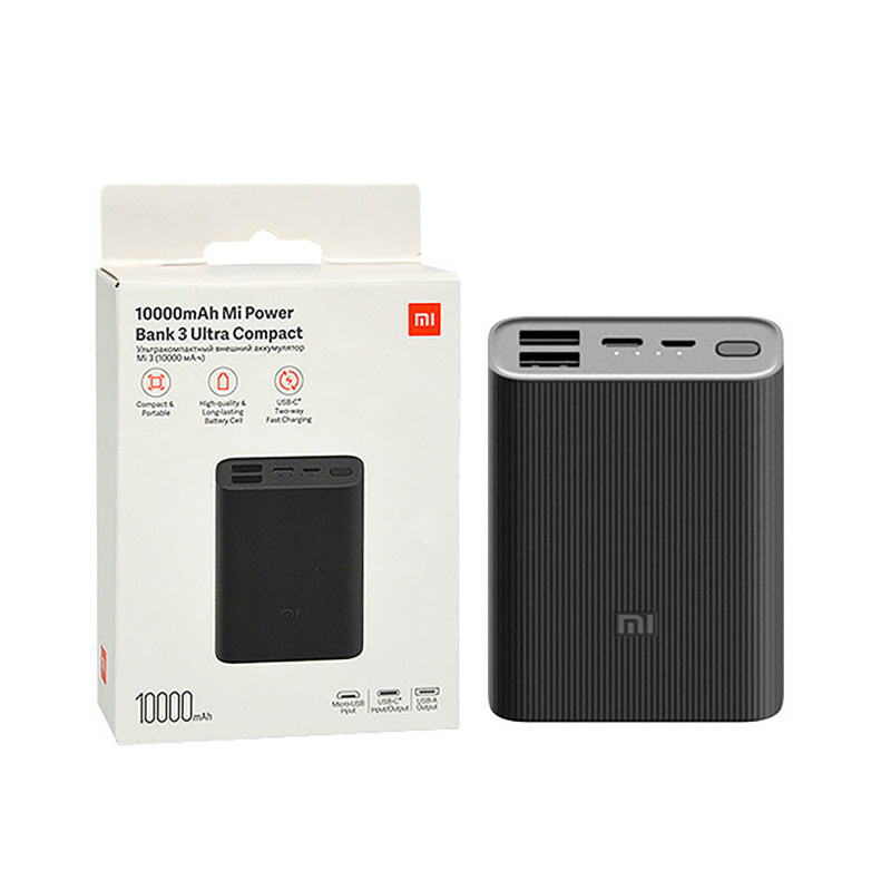 Xiaomi Banco de Energía Ultra Compacto de Carga Rápida 10000mAh Negro
