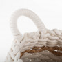 Canasta Redonda Ivory / Natural de Algodón con Asas Haus