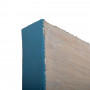 Cuadro Veleros Azul / Multicolor 100x100cm de Lino y Madera Haus