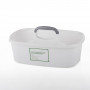 Caja Organizadora Blanca de Plástico con Asa para Productos de Limpieza Novo