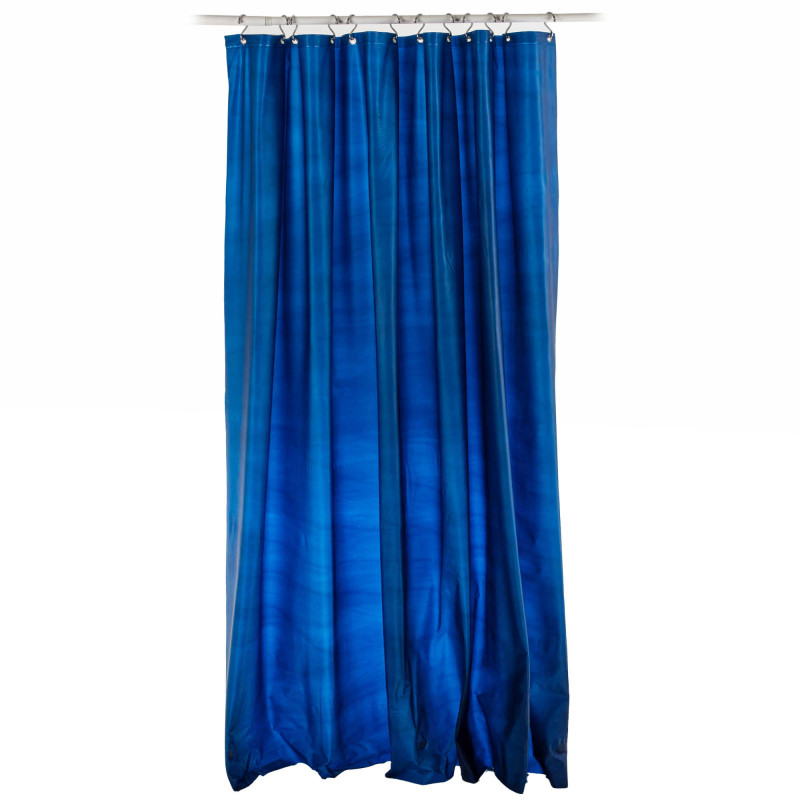 Cortina para Baño Gauge Azul 180x178cm de PVC Maytex