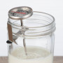 Frasco para Preparar Yogurt con Tapa 6 Piezas de Vidrio Kilner