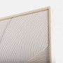 Cuadro Relieve Beige / Blanco 70x100cm de Lino con Marco Natural de Madera Haus