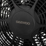 Daewoo Ventilador DAC-5025 Negro con Base Estable y Silencioso 3 Velocidades 5 Aspas 80W