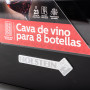 Holstein Vinera para 8 botellas HH-09101058B Negro 23L 70W con Temperatura Ajustable, Pantalla LED