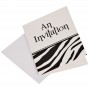 Juego de 8 invitaciones Animal Print Zebra Creative Converting