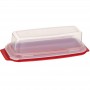 Mantequillera Transparente / Rojo de Plástico Flex & Seal Rubbermaid