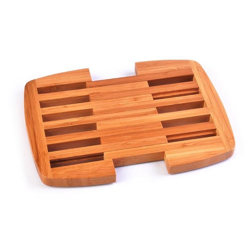 Posa Caliente Expandible Antimicrobiano Trivet Totally Bamboo