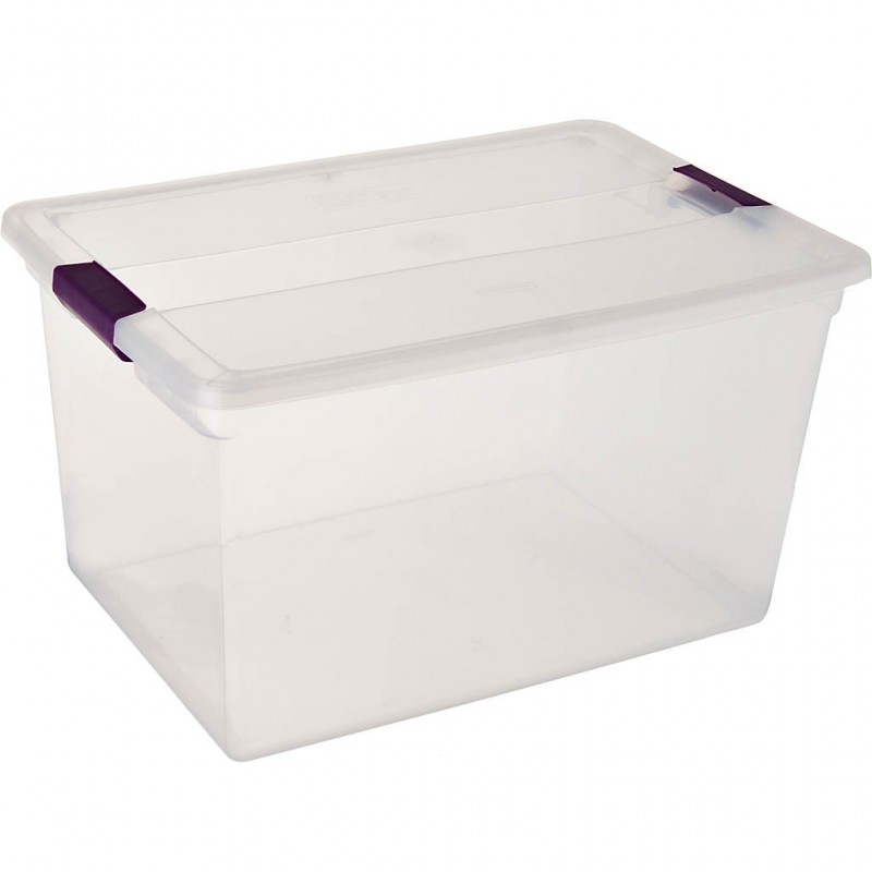 Caja Organizadora con Tapa y Seguro 62L de Plástico Sterilite
