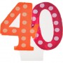 Vela cumpleaños número 40 Creative Converting