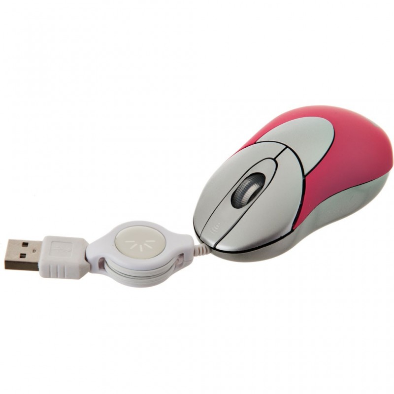Mouse con cable retráctil USB Case Logic